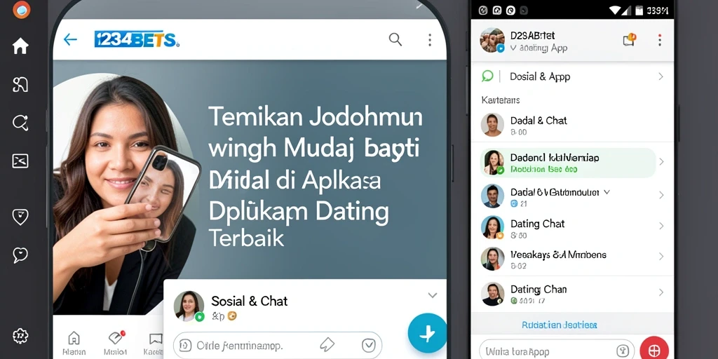 Tampilan antarmuka 1234BETS, menyajikan fitur-fitur menarik untuk berkencan.