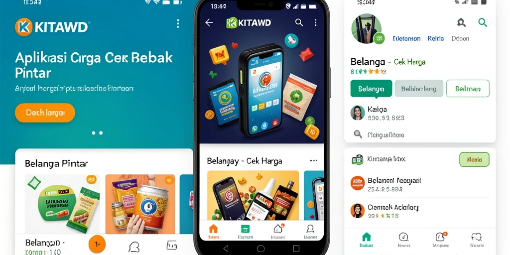 Tampilan antarmuka aplikasi KITAWD untuk cek harga.