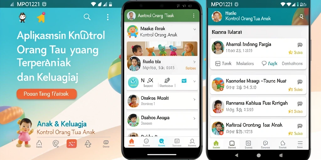 Antarmuka MPO1221 yang ramah pengguna untuk kontrol orang tua.