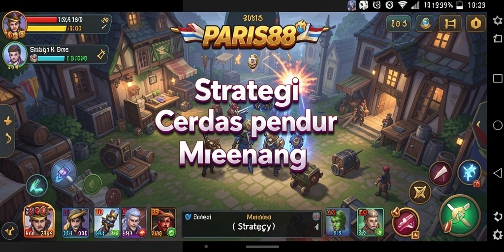 Tampilan antarmuka permainan PARIS88 yang memukau.